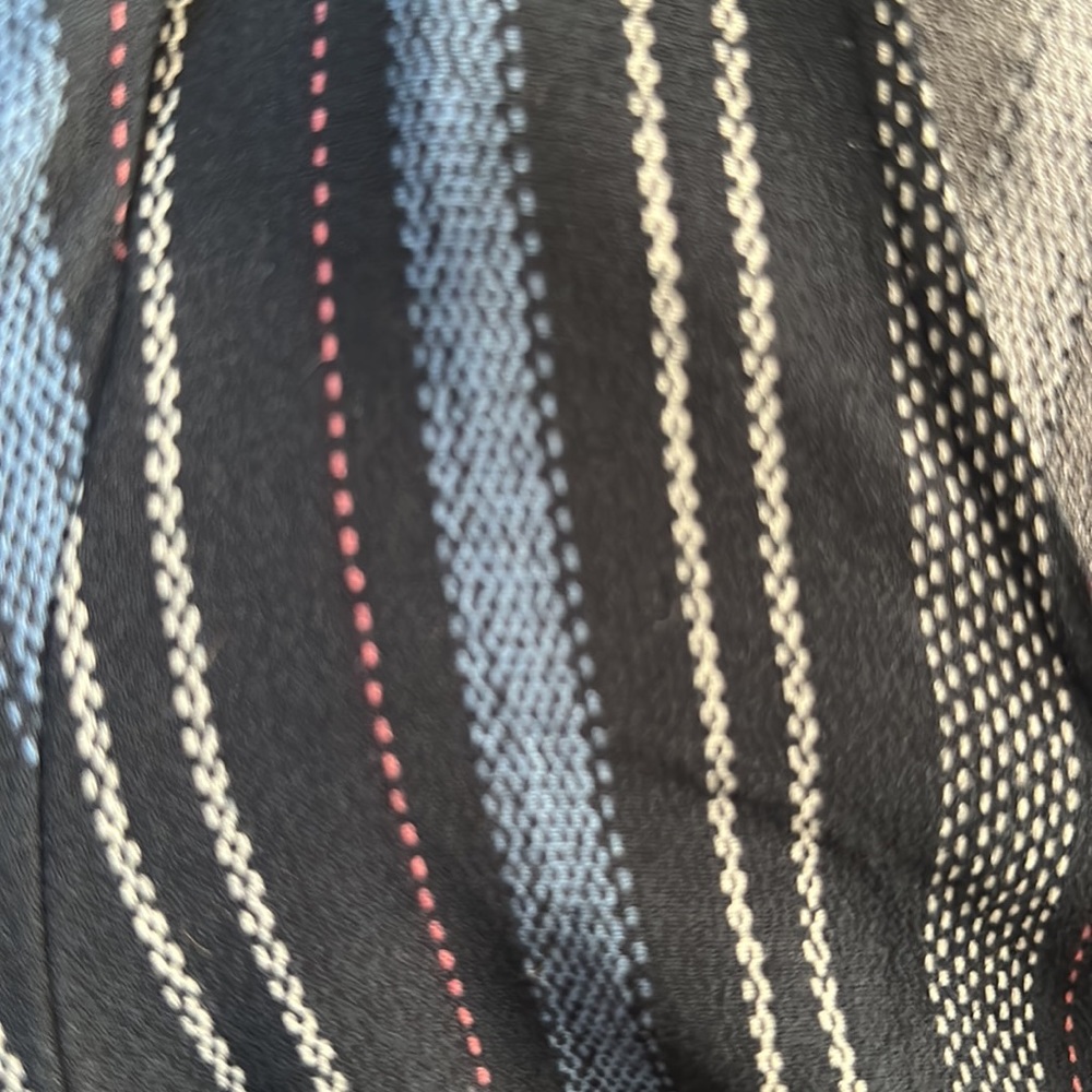 Jolt Navy Striped Button-Down Dress. Tie Belt, scoop neckline,& pockets New - Picture 10 of 12